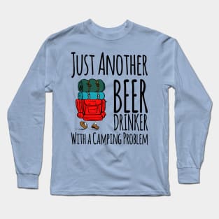 Beer Loving Camping Lover Long Sleeve T-Shirt